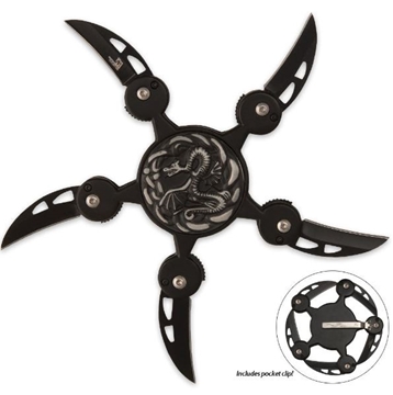 Picture of Black Dragon Twister Throwing Star
