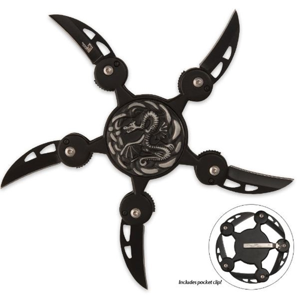 Picture of Black Dragon Twister Throwing Star