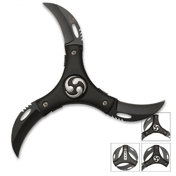 Motley hærge Modtagelig for Cyclone 3 Blade Folding Ninja Throwing Star For Sale | All Ninja Gear:  Largest Selection of Ninja Weapons | Throwing Stars | Nunchucks