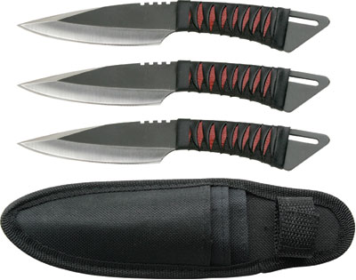 Red Ninja Throwing Knife Set For Sale | All Ninja Gear: Largest ...