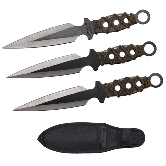 Picture of Cord Wrapped Throwing Knife Set