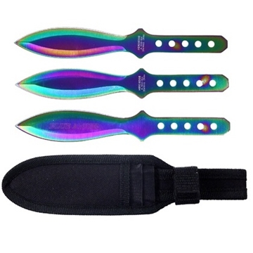 Picture of Rainbow Wings Throwing Knife Set