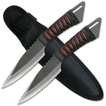 Picture of Red Ninja Throwing Knives