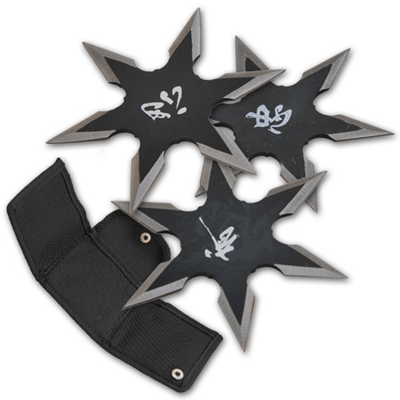 Picture of Six Point Chinese Throwing Star Set