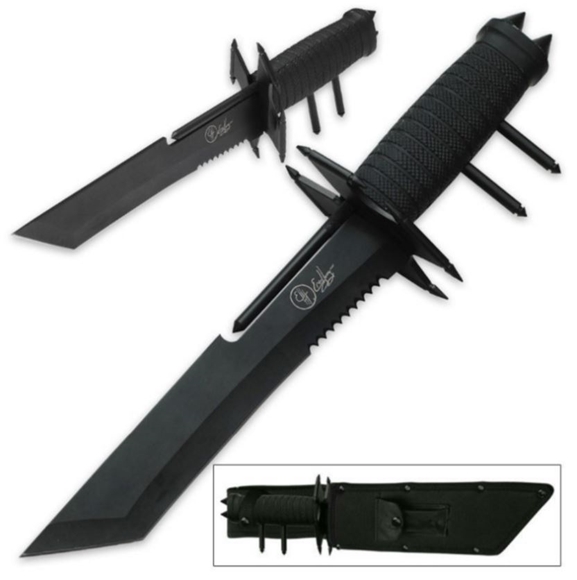 Picture of Eric Hasque Combination Fixed Blade Ninja Knife With Kubaton