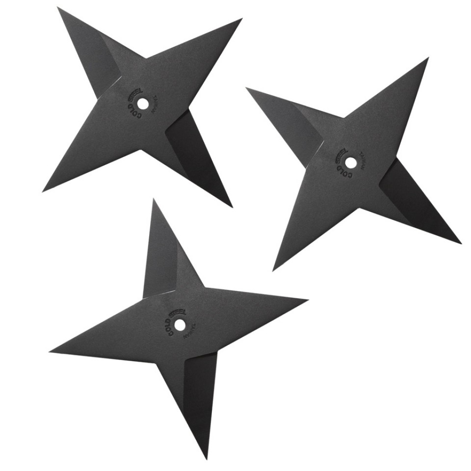 Cold Steel Sure Strike Medium Ninja Throwing Star Set Of 3 For Sale 