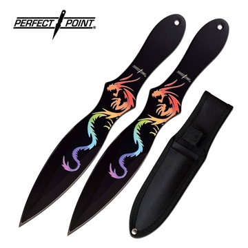 Picture of Perfect Point Striking Dragon Two Piece Throwing Knife Set